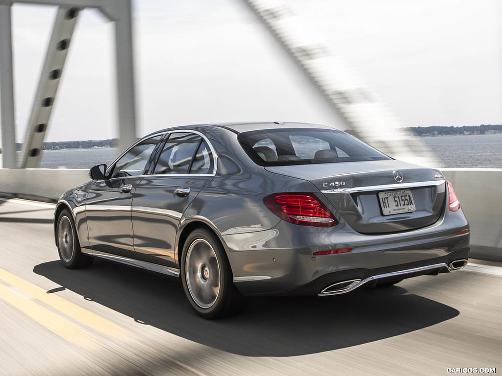 2019 Mercedes-Benz E450 4MATIC E-Class Sedan (US-Spec) - Rear Three-Quarter