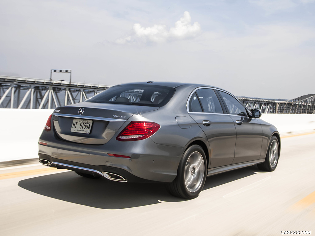 2019 Mercedes-Benz E450 4MATIC E-Class Sedan (US-Spec) - Rear Three-Quarter