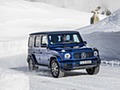 2019 Mercedes-Benz G 350 d (Brilliant Blue Metallic) - In Snow - Front Three-Quarter