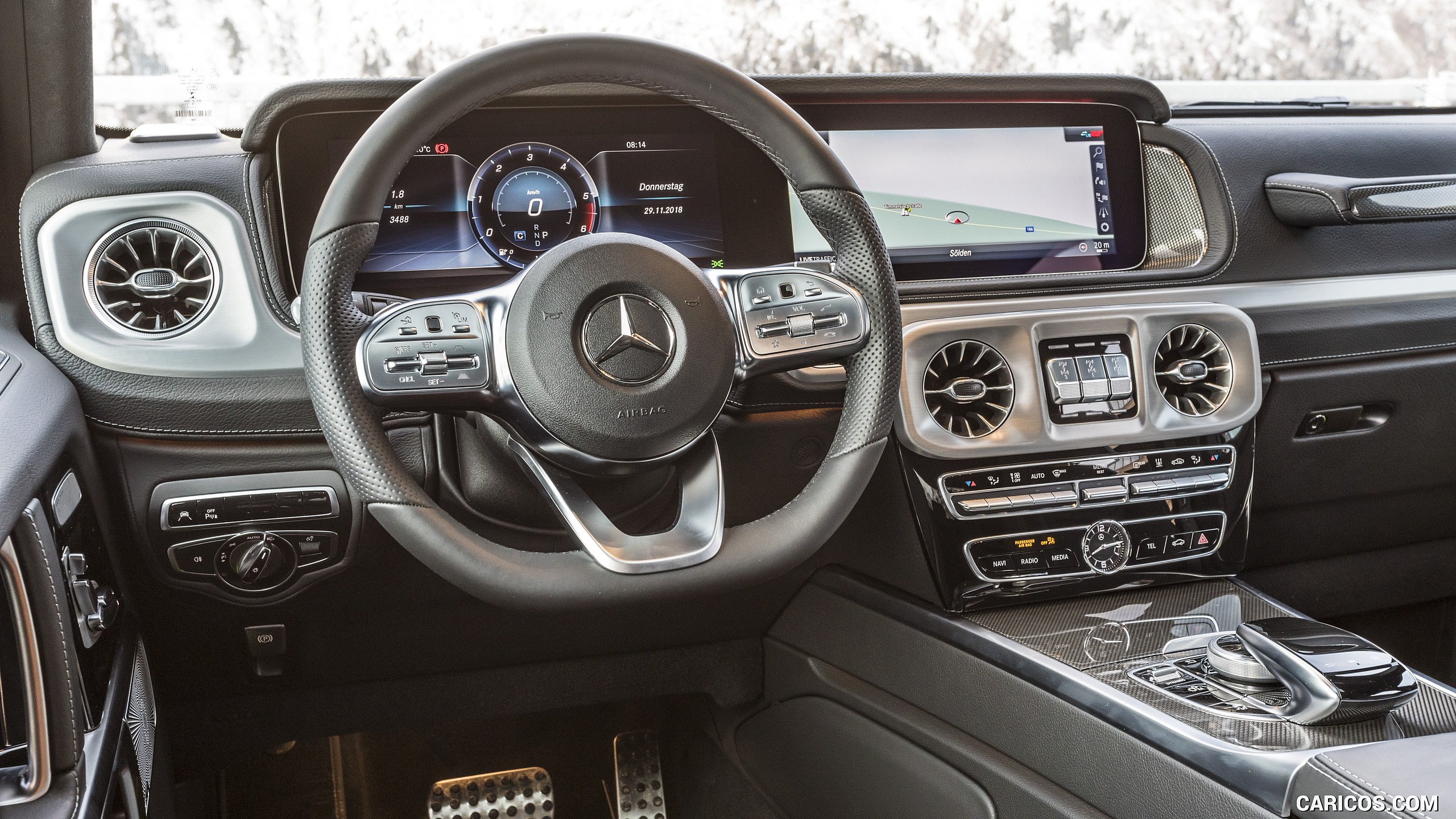 2019 Mercedes-Benz G 350 d (Designo Hyazinth Red Metallic) - Interior, #22 of 51