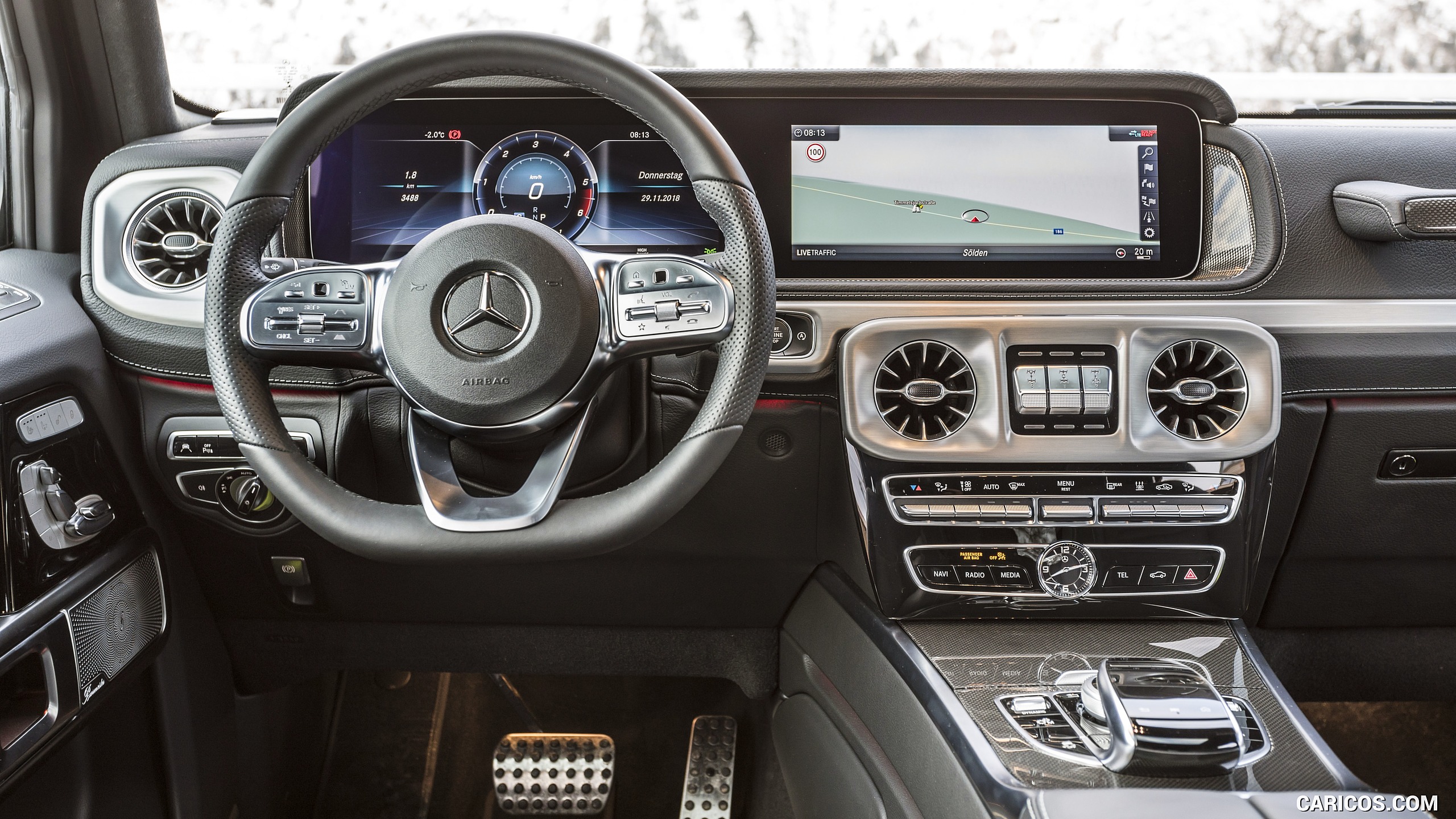 2019 Mercedes-Benz G 350 d (Designo Hyazinth Red Metallic) - Interior, #23 of 51