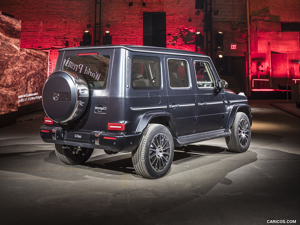 2019 Mercedes-Benz G-Class G550 at Detroit Auto Show - Rear Three-Quarter