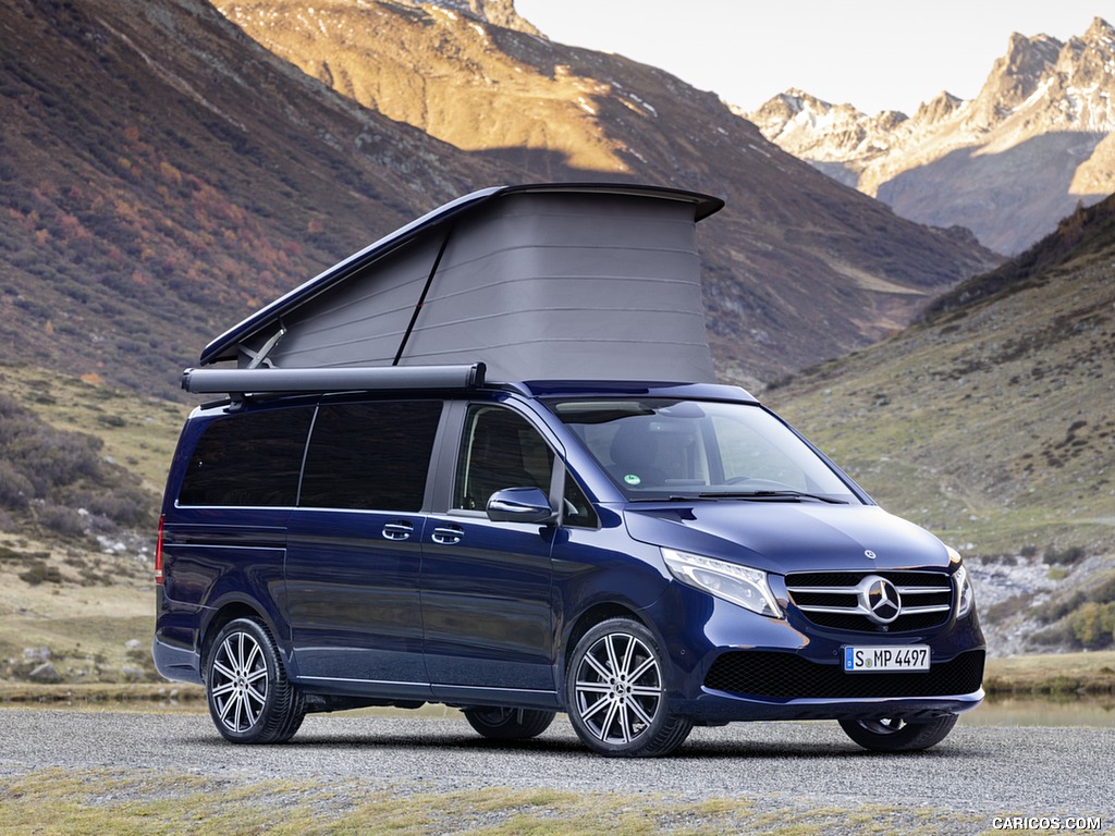 2019 Mercedes-Benz V-Class Marco Polo (Color: Cavansit Blue Metallic) - Front Three-Quarter