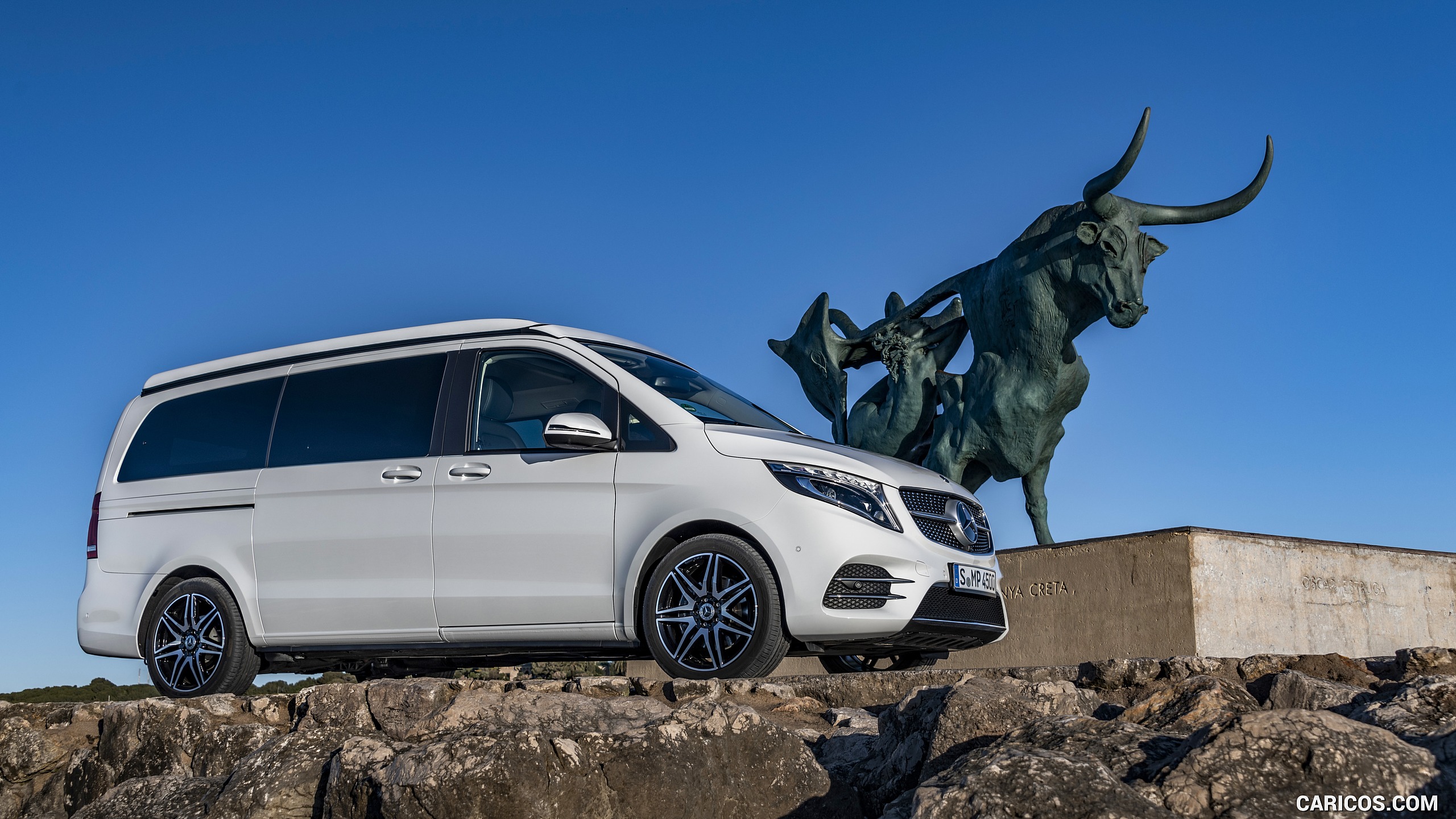 2019 Mercedes-Benz V-Class Marco Polo 300d AMG Line (Color: Mountain Crystal White Metallic) - Side, #177 of 216