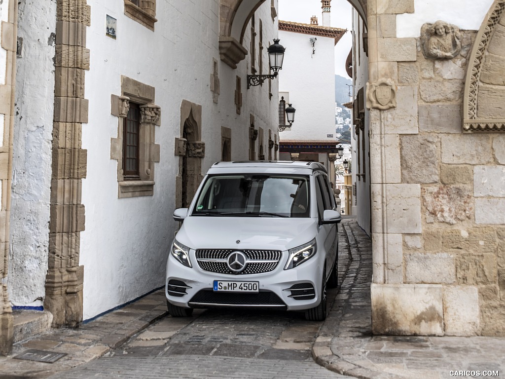 2019 Mercedes-Benz V-Class Marco Polo 300d AMG Line (Color: Mountain Crystal White Metallic) - Front