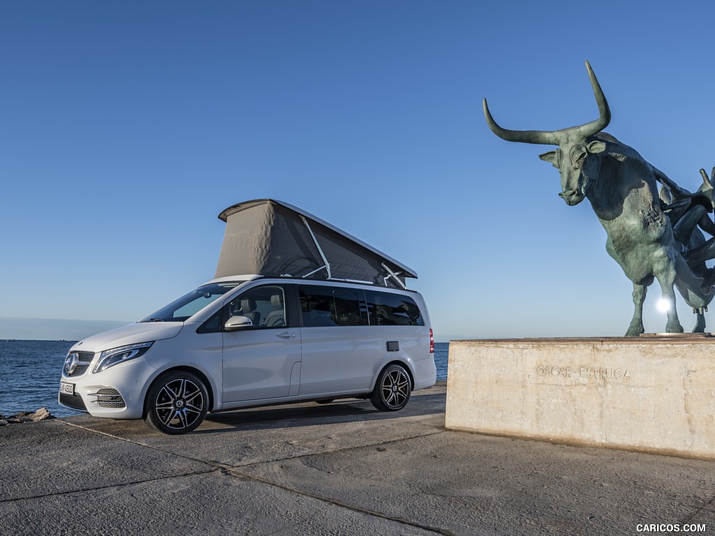 2019 Mercedes-Benz V-Class Marco Polo 300d AMG Line (Color: Mountain Crystal White Metallic) - Side