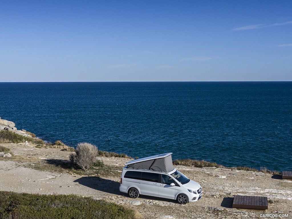 2019 Mercedes-Benz V-Class Marco Polo 300d AMG Line (Color: Mountain Crystal White Metallic) - Side