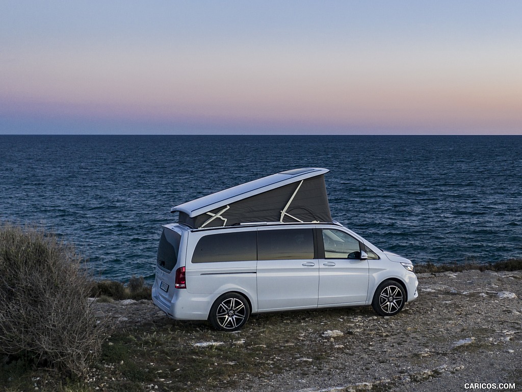 2019 Mercedes-Benz V-Class Marco Polo 300d AMG Line (Color: Mountain Crystal White Metallic) - Side