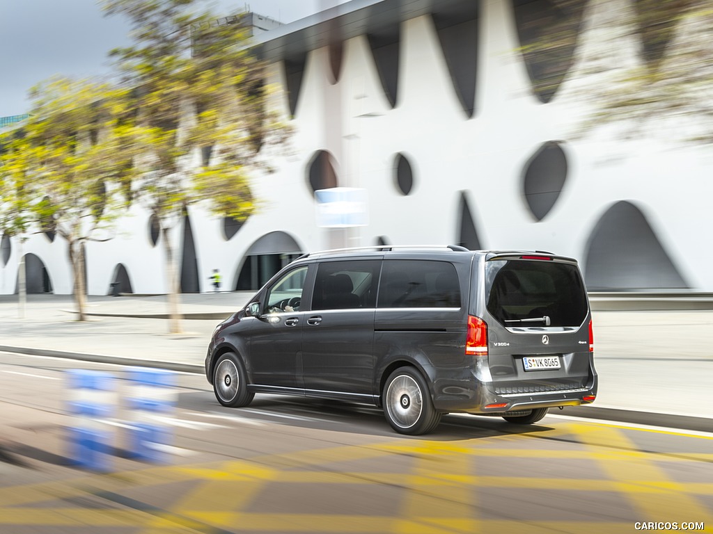 2019 Mercedes-Benz V-Class V300d AMG Line (Color: Graphite Grey Metallic) - Rear Three-Quarter