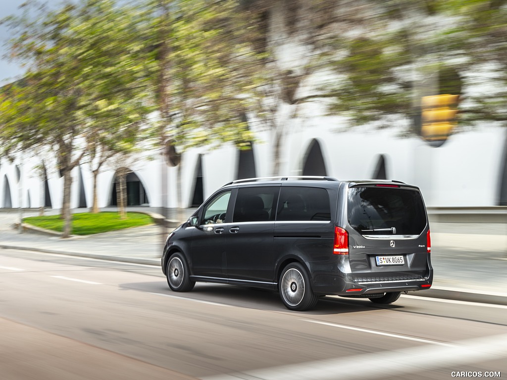 2019 Mercedes-Benz V-Class V300d AMG Line (Color: Graphite Grey Metallic) - Rear Three-Quarter