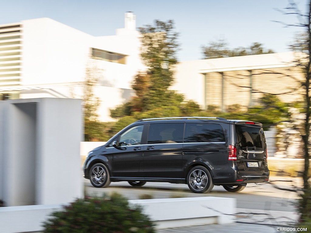 2019 Mercedes-Benz V-Class V300d AMG Line (Color: Graphite Grey Metallic) - Rear Three-Quarter