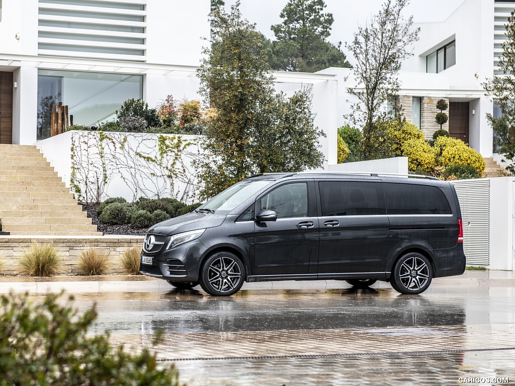 2019 Mercedes-Benz V-Class V300d AMG Line (Color: Graphite Grey Metallic) - Side