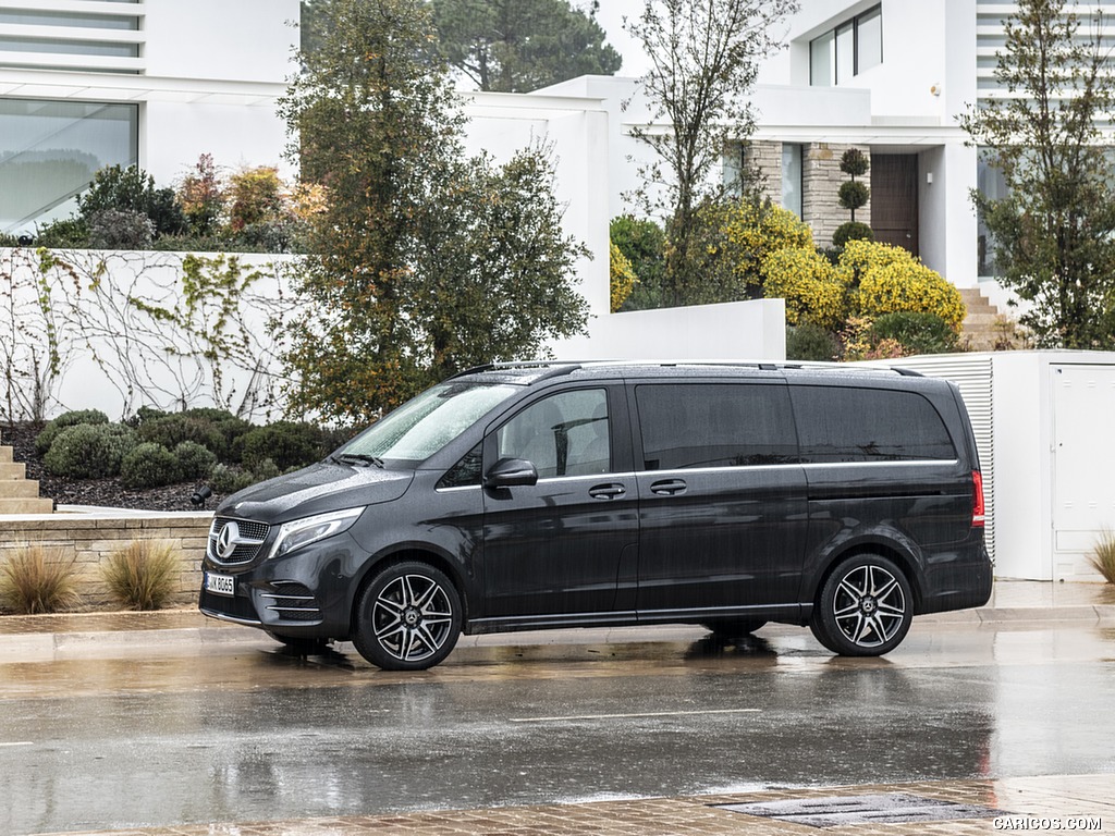 2019 Mercedes-Benz V-Class V300d AMG Line (Color: Graphite Grey Metallic) - Side