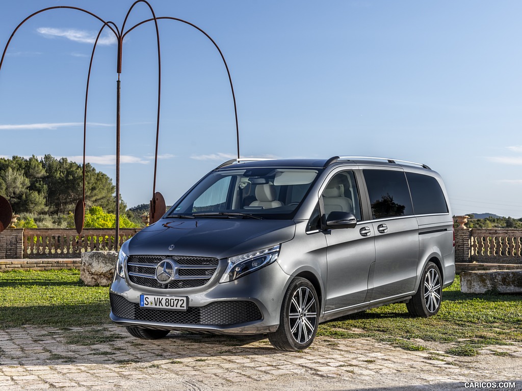 2019 Mercedes-Benz V-Class V300d AVANTGARDE (Color: Selenite Grey Metallic) - Front Three-Quarter