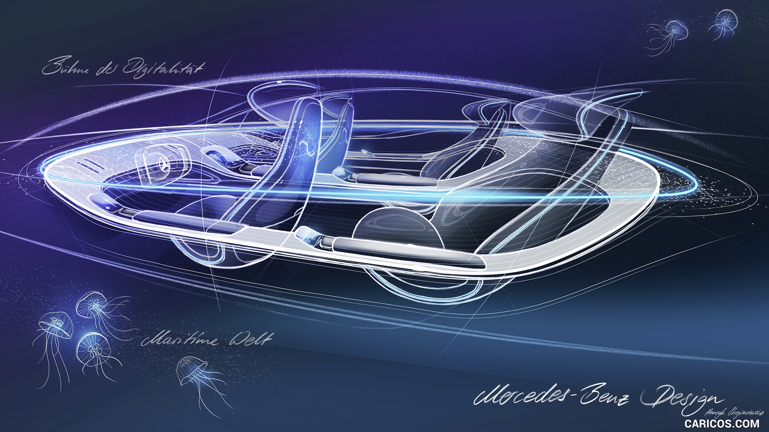 2019 Mercedes-Benz Vision EQS Concept - Design Sketch, #54 of 58