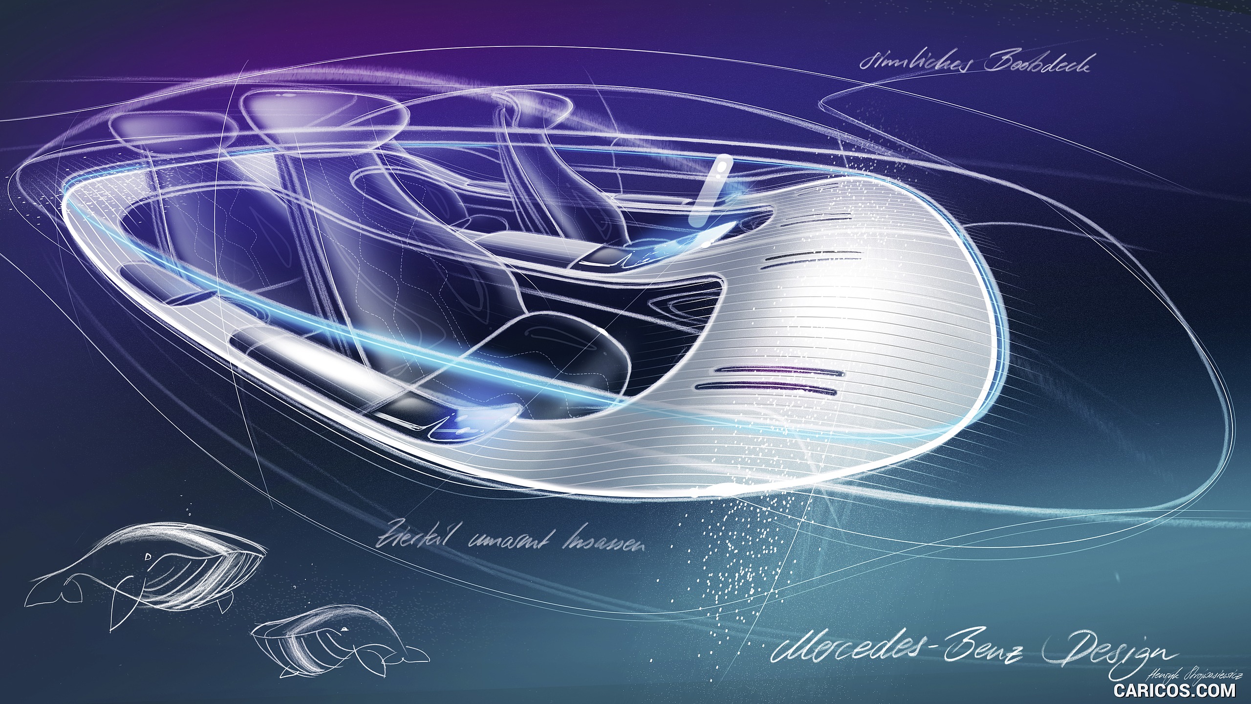 2019 Mercedes-Benz Vision EQS Concept - Design Sketch, #55 of 58