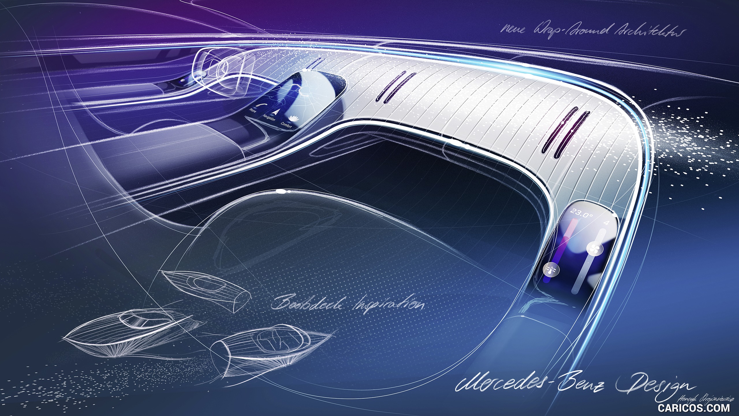 2019 Mercedes-Benz Vision EQS Concept - Design Sketch, #56 of 58