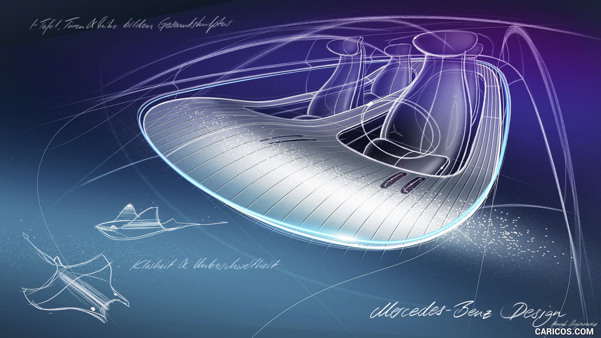 2019 Mercedes-Benz Vision EQS Concept - Design Sketch, #57 of 58