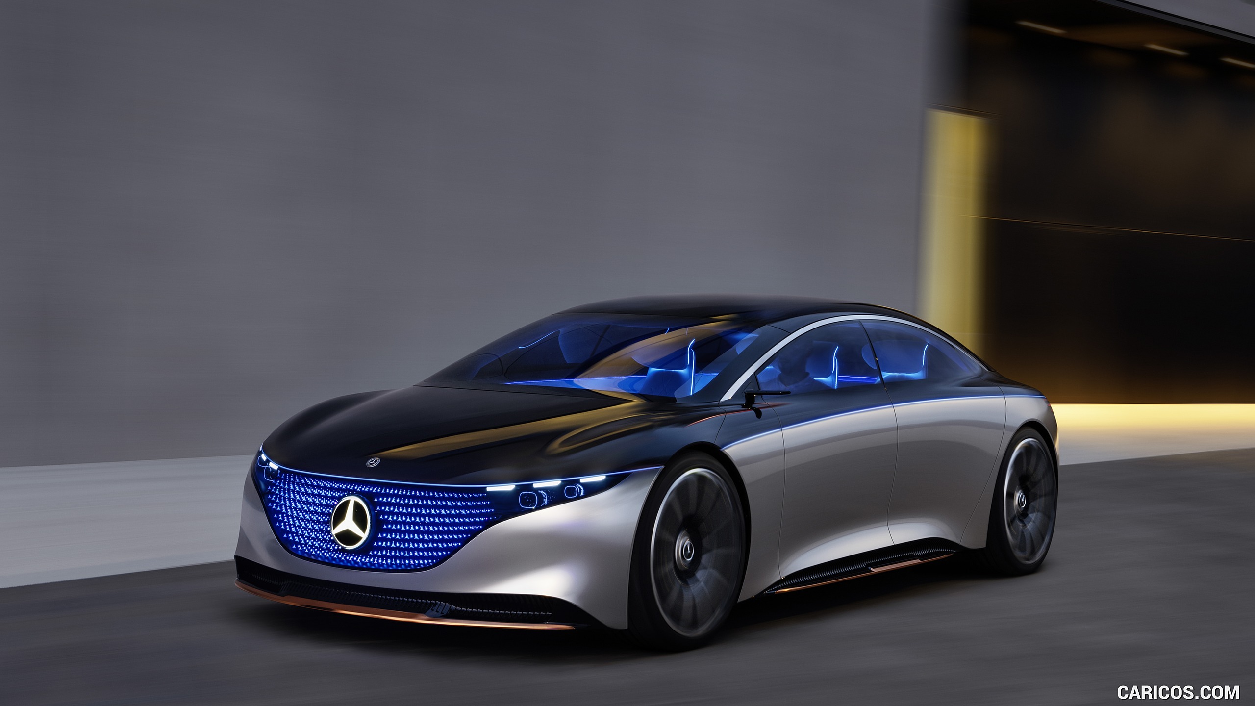 2019 Mercedes-Benz Vision EQS Concept - Front Three-Quarter, #6 of 58