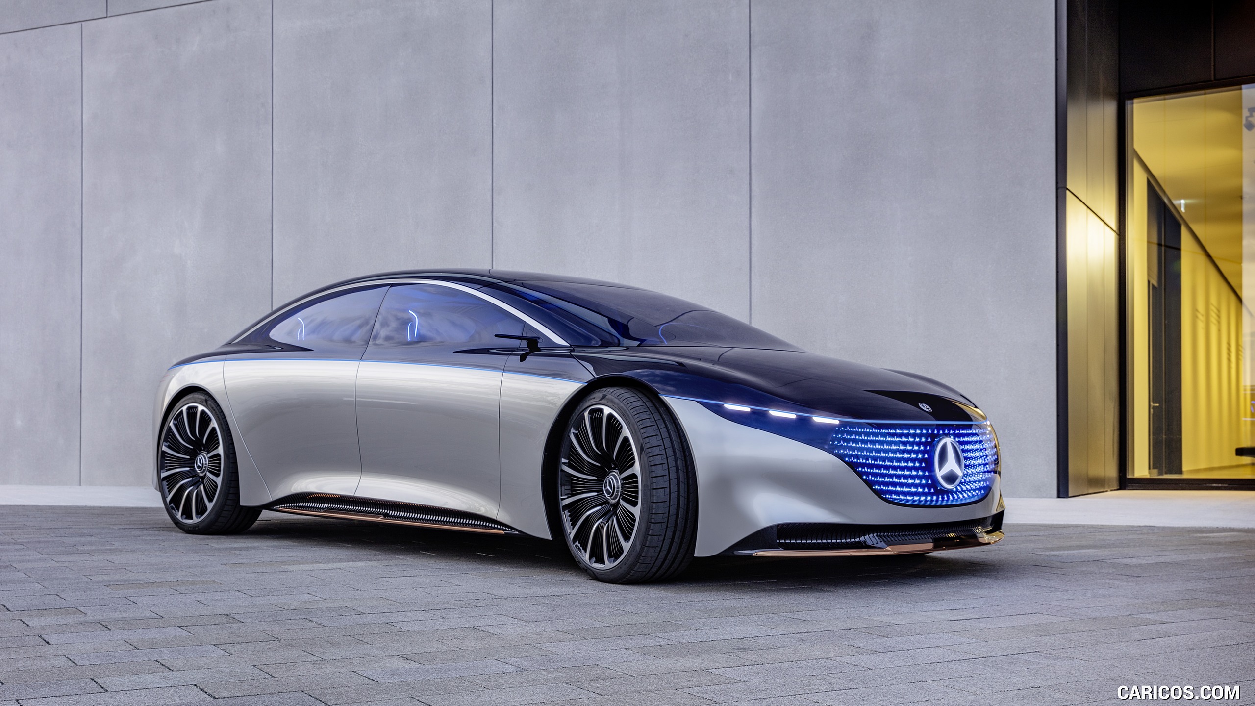 2019 Mercedes-Benz Vision EQS Concept - Front Three-Quarter, #20 of 58