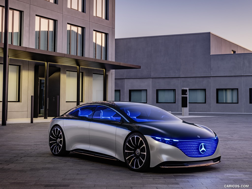 2019 Mercedes-Benz Vision EQS Concept - Front Three-Quarter