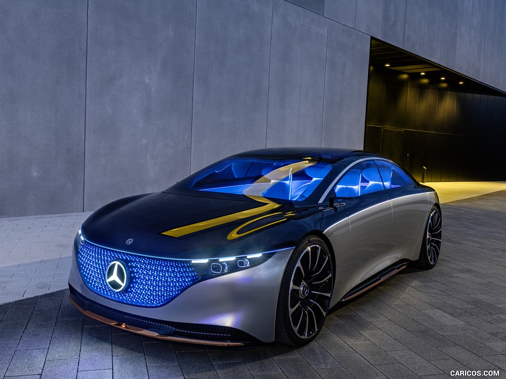 2019 Mercedes-Benz Vision EQS Concept - Front Three-Quarter