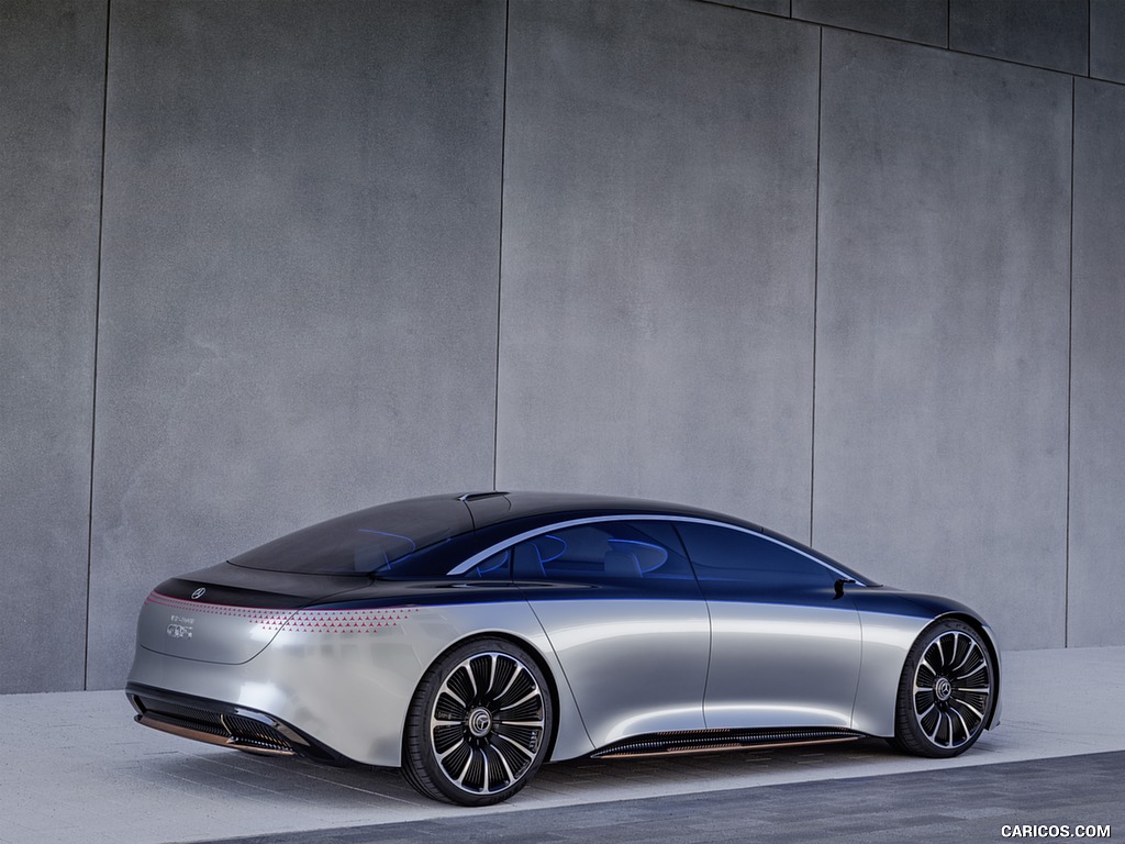 2019 Mercedes-Benz Vision EQS Concept - Rear Three-Quarter