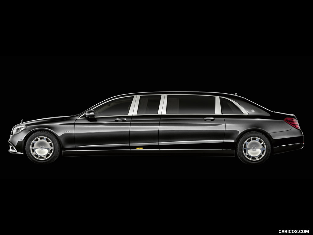 2019 Mercedes-Maybach S 650 Pullman (Color: Obsidian Black) - Side