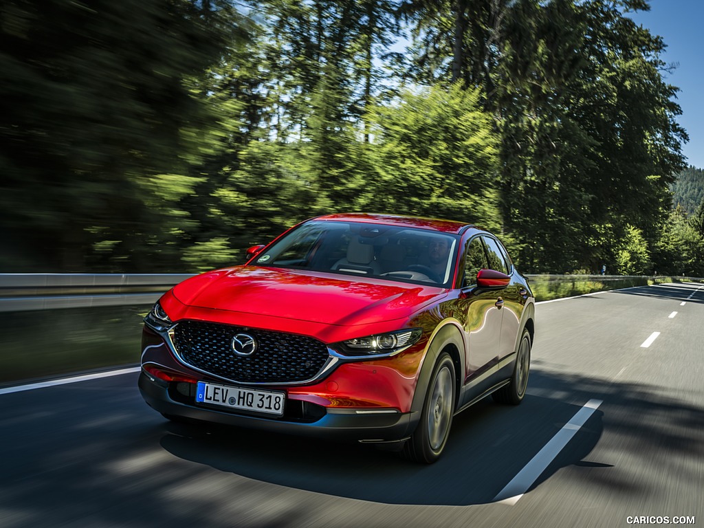 2020 Mazda CX-30 (Color: Soul Red Crystal) - Front Three-Quarter