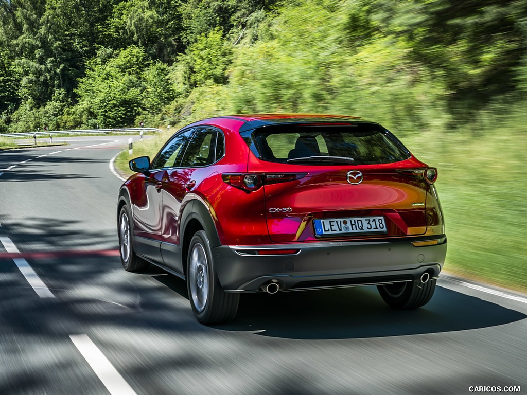 2020 Mazda CX-30 (Color: Soul Red Crystal) - Rear Three-Quarter