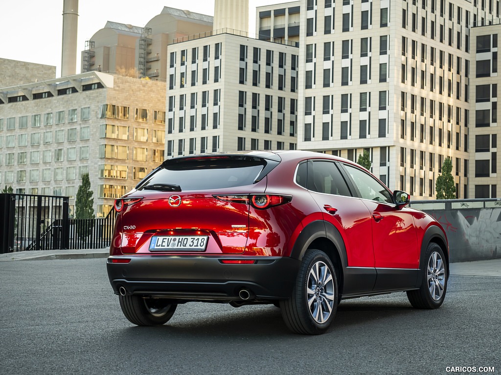 2020 Mazda CX-30 (Color: Soul Red Crystal) - Rear Three-Quarter