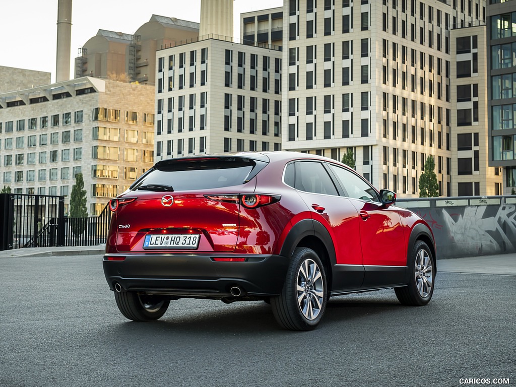 2020 Mazda CX-30 (Color: Soul Red Crystal) - Rear Three-Quarter