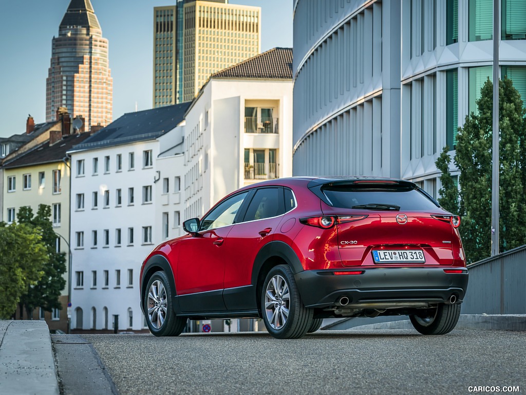 2020 Mazda CX-30 (Color: Soul Red Crystal) - Rear Three-Quarter