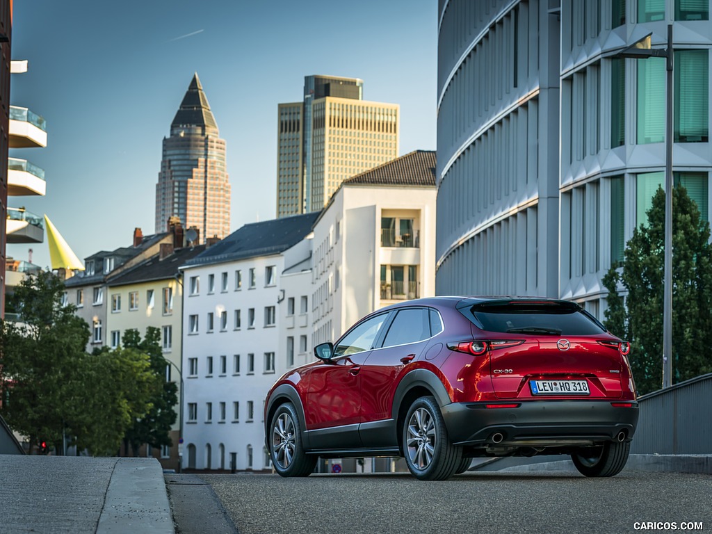 2020 Mazda CX-30 (Color: Soul Red Crystal) - Rear Three-Quarter