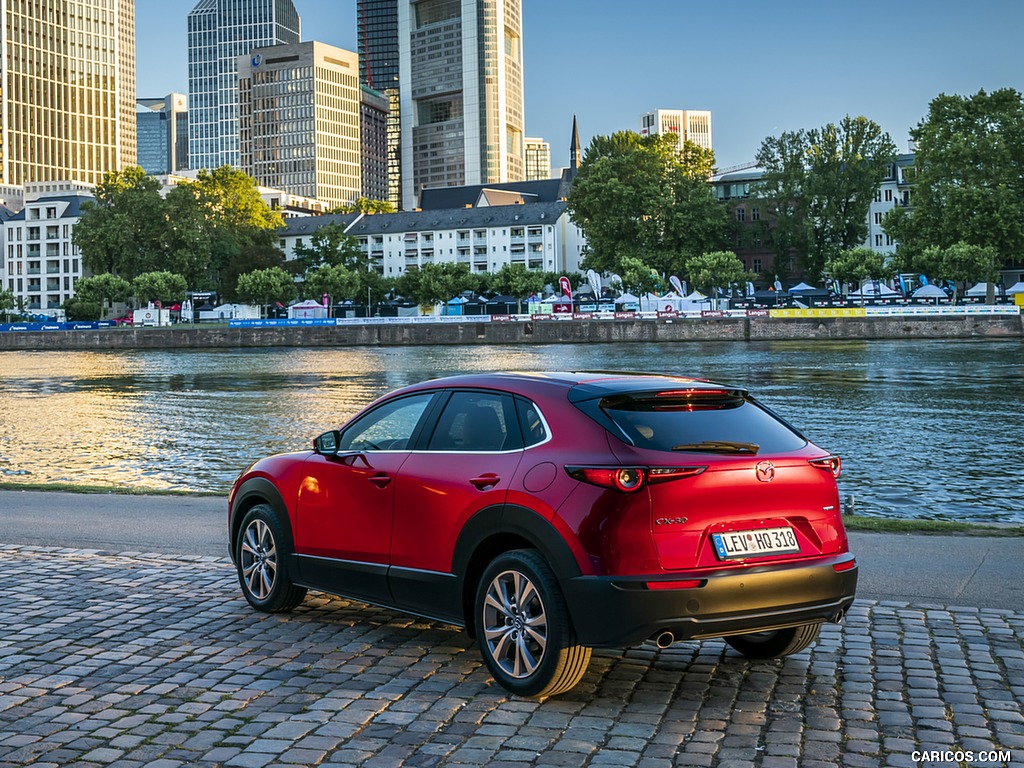 2020 Mazda CX-30 (Color: Soul Red Crystal) - Rear Three-Quarter