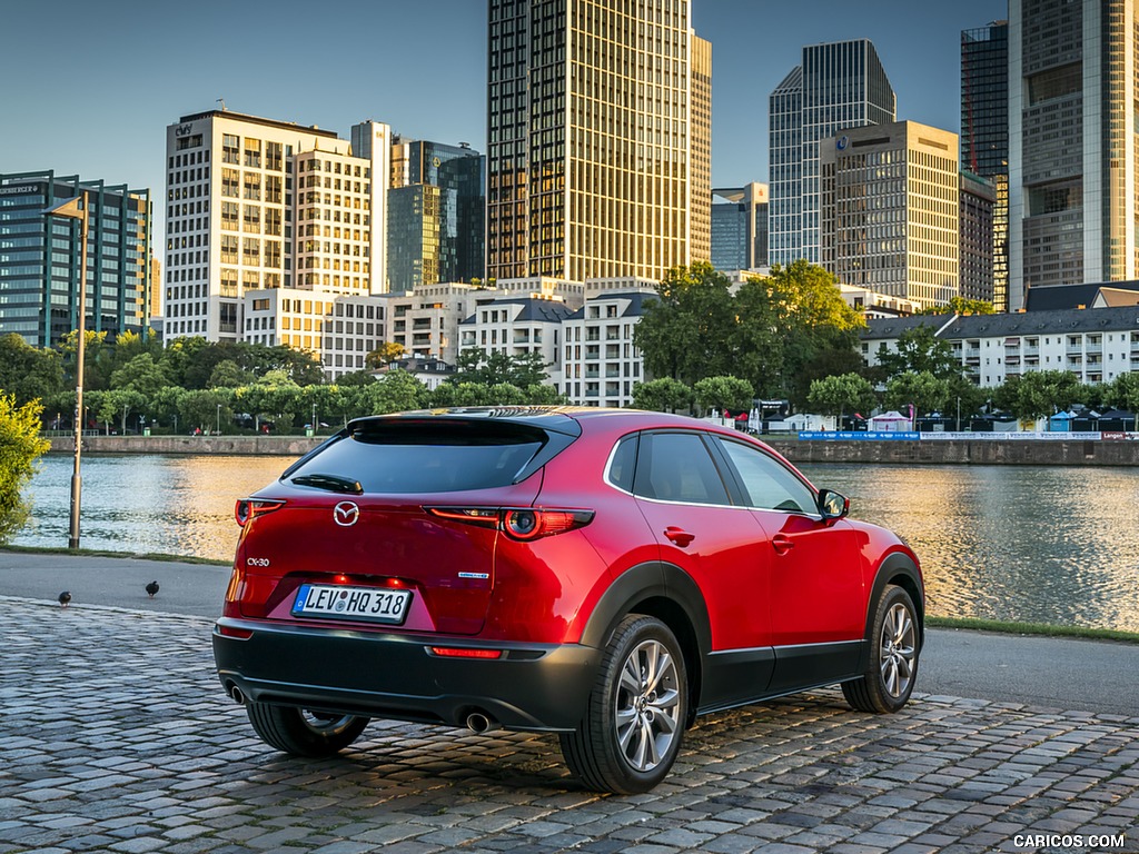 2020 Mazda CX-30 (Color: Soul Red Crystal) - Rear Three-Quarter