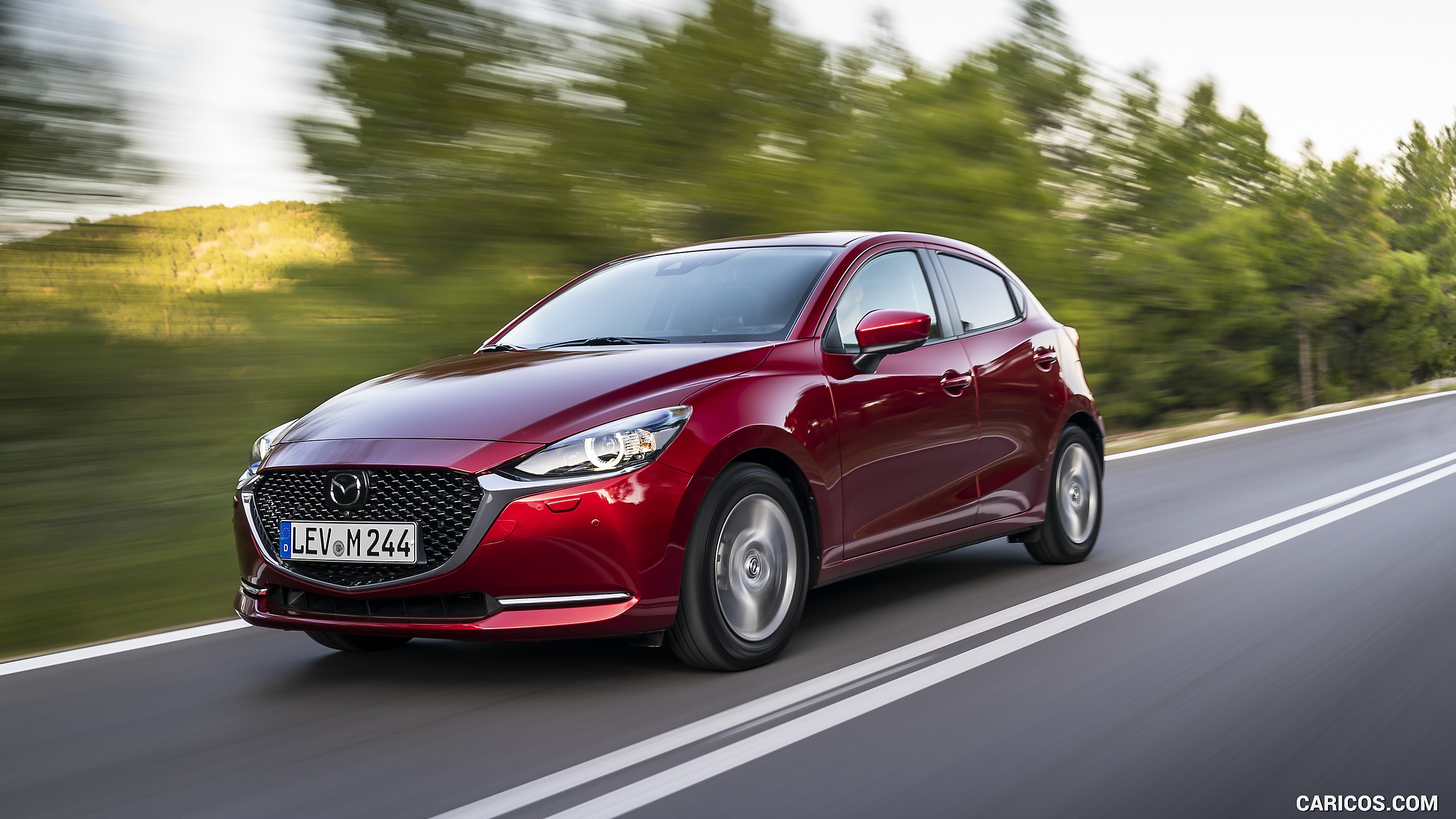 2020 Mazda2 (Color: Red Crystal) - Front Three-Quarter, #12 of 210