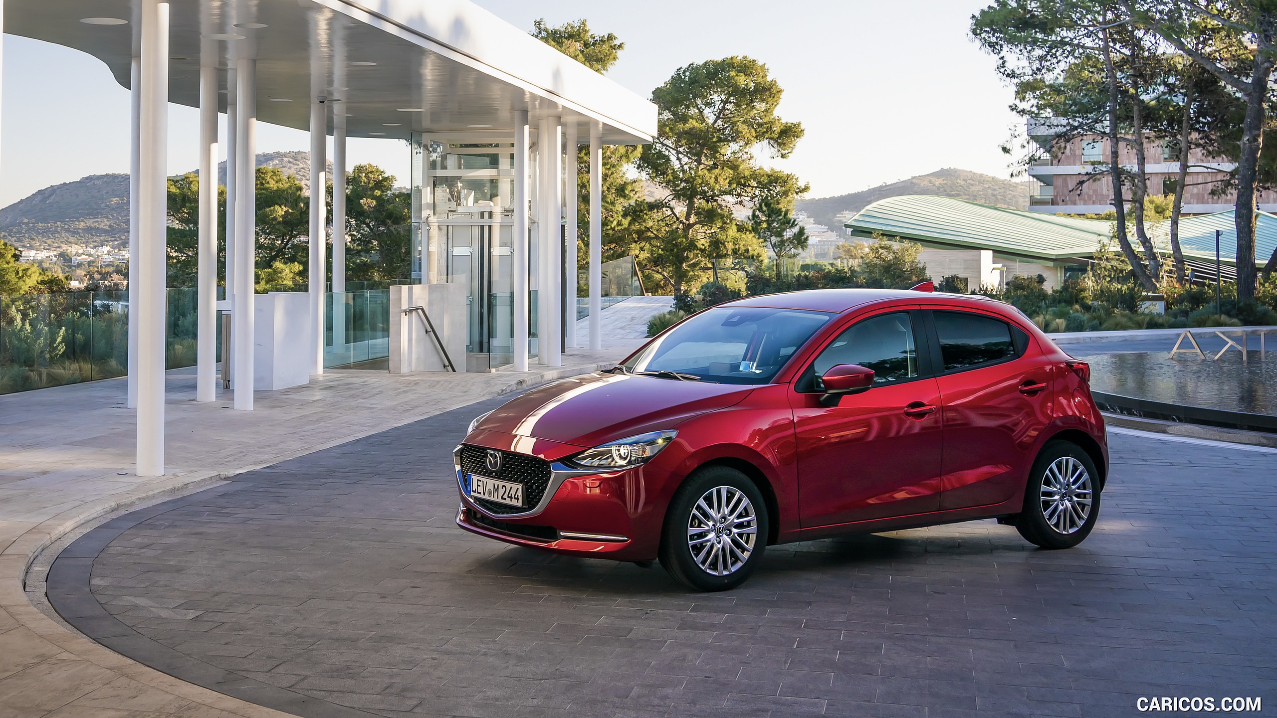 2020 Mazda2 (Color: Red Crystal) - Front Three-Quarter, #74 of 210