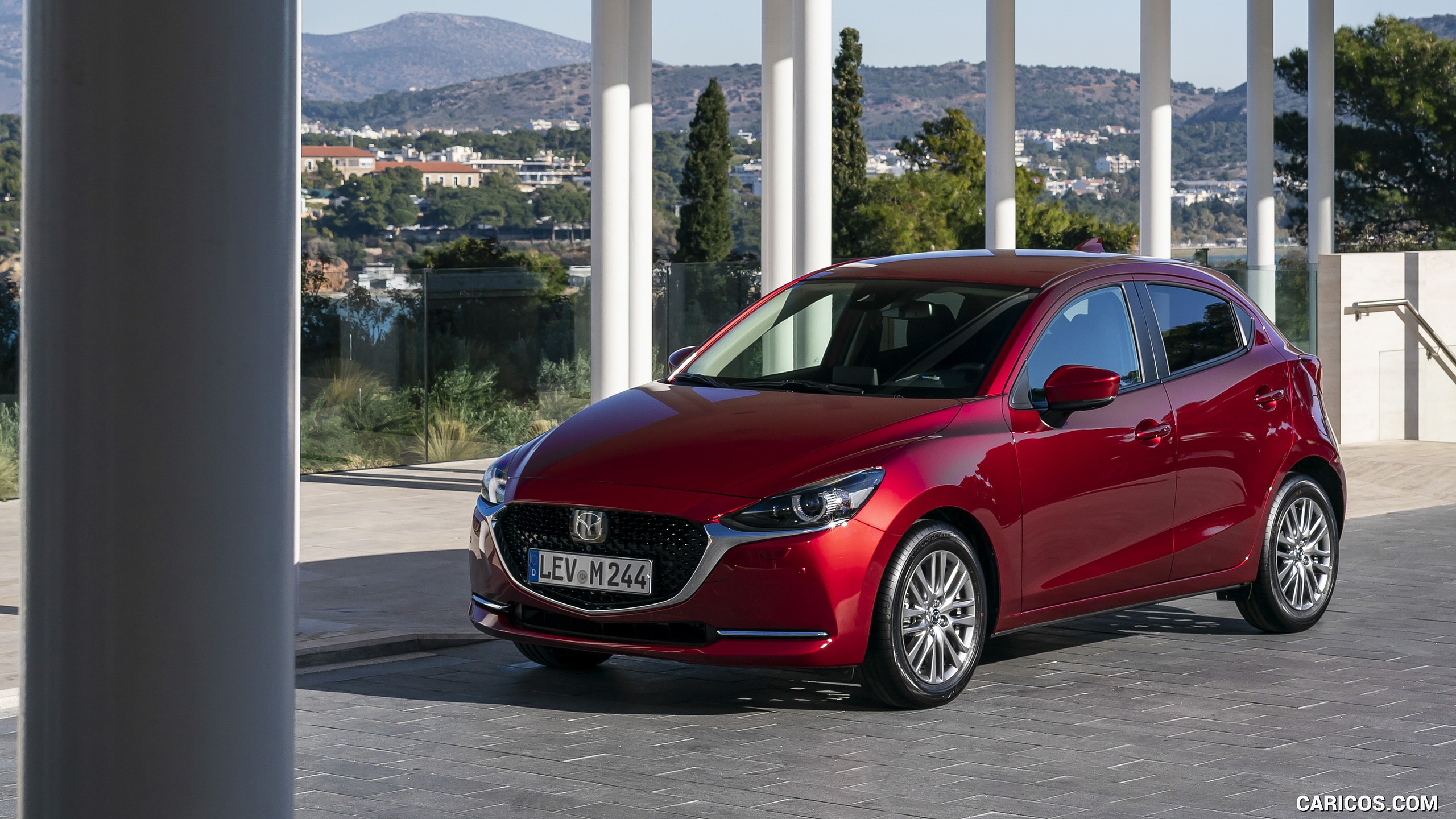 2020 Mazda2 (Color: Red Crystal) - Front Three-Quarter, #77 of 210