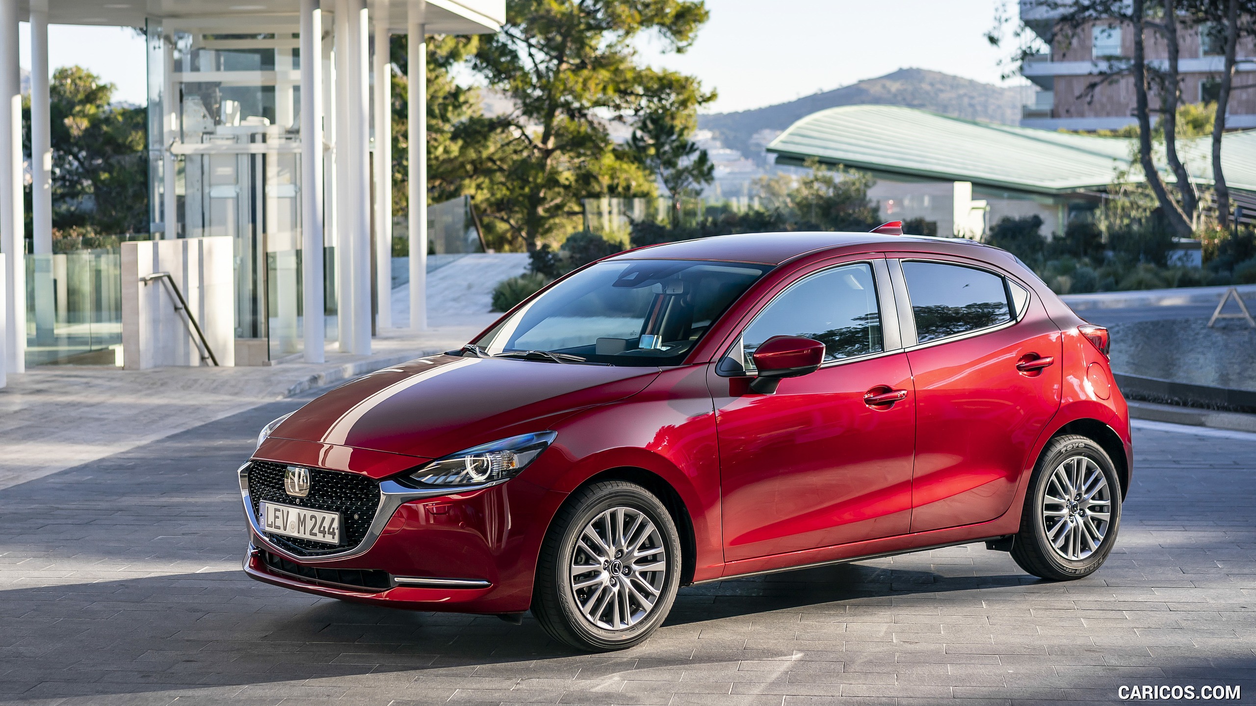 2020 Mazda2 (Color: Red Crystal) - Front Three-Quarter, #80 of 210