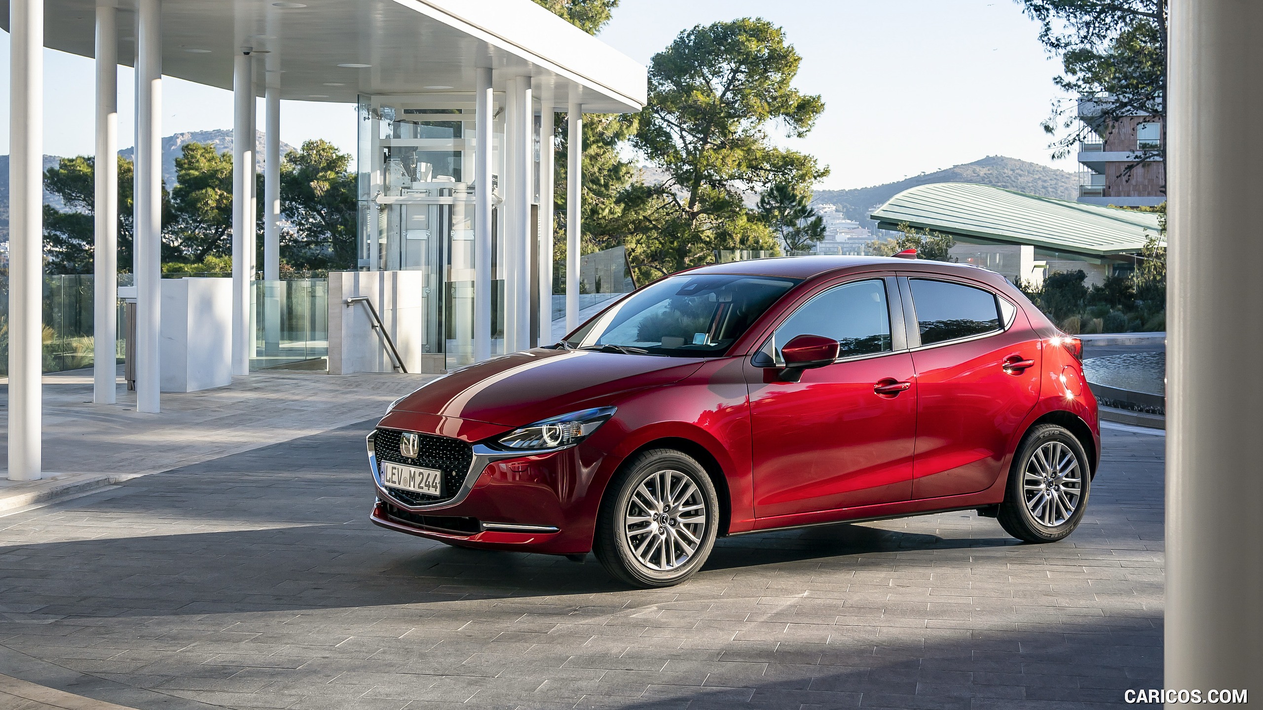 2020 Mazda2 (Color: Red Crystal) - Front Three-Quarter, #81 of 210