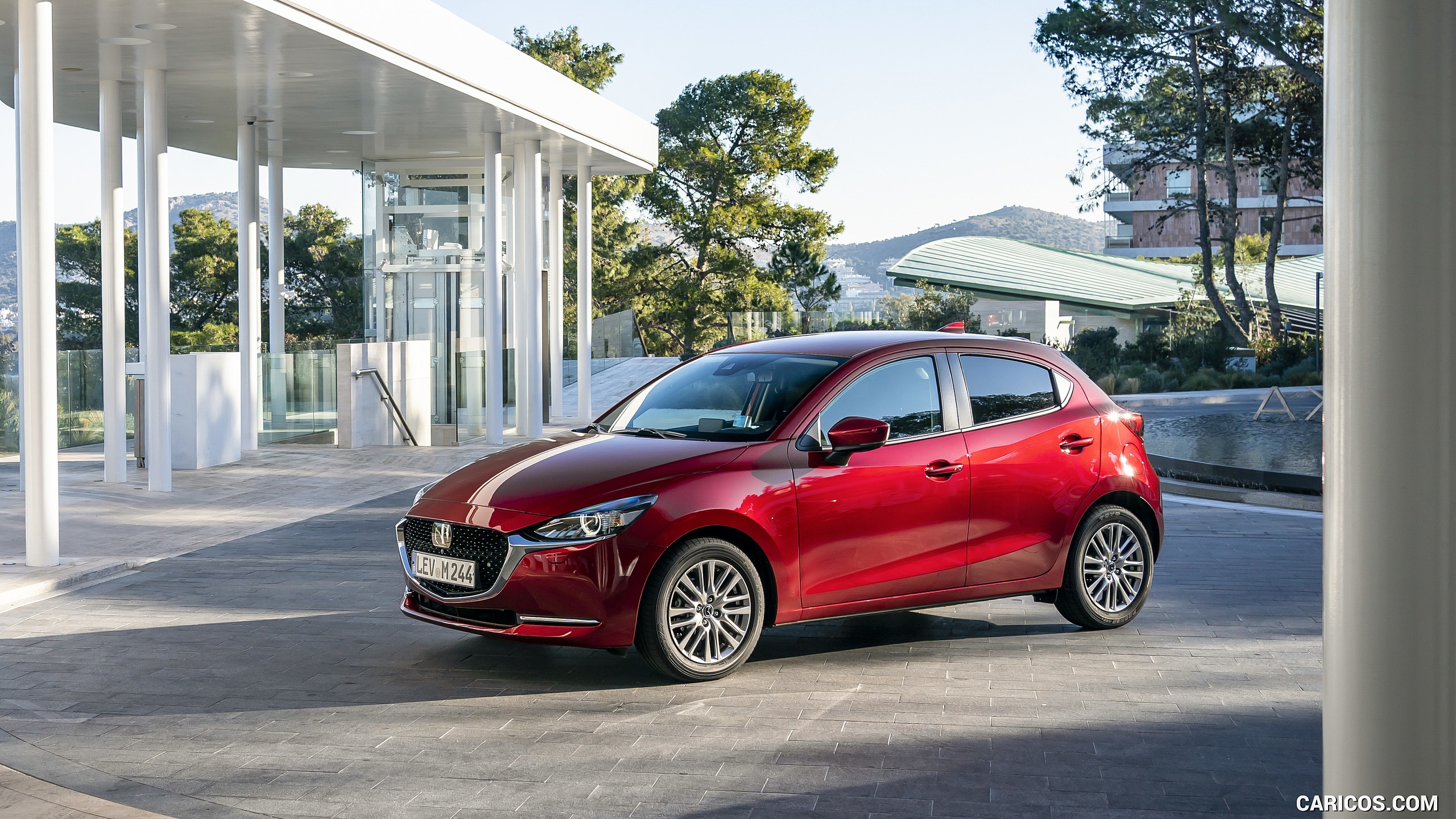 2020 Mazda2 (Color: Red Crystal) - Front Three-Quarter, #82 of 210