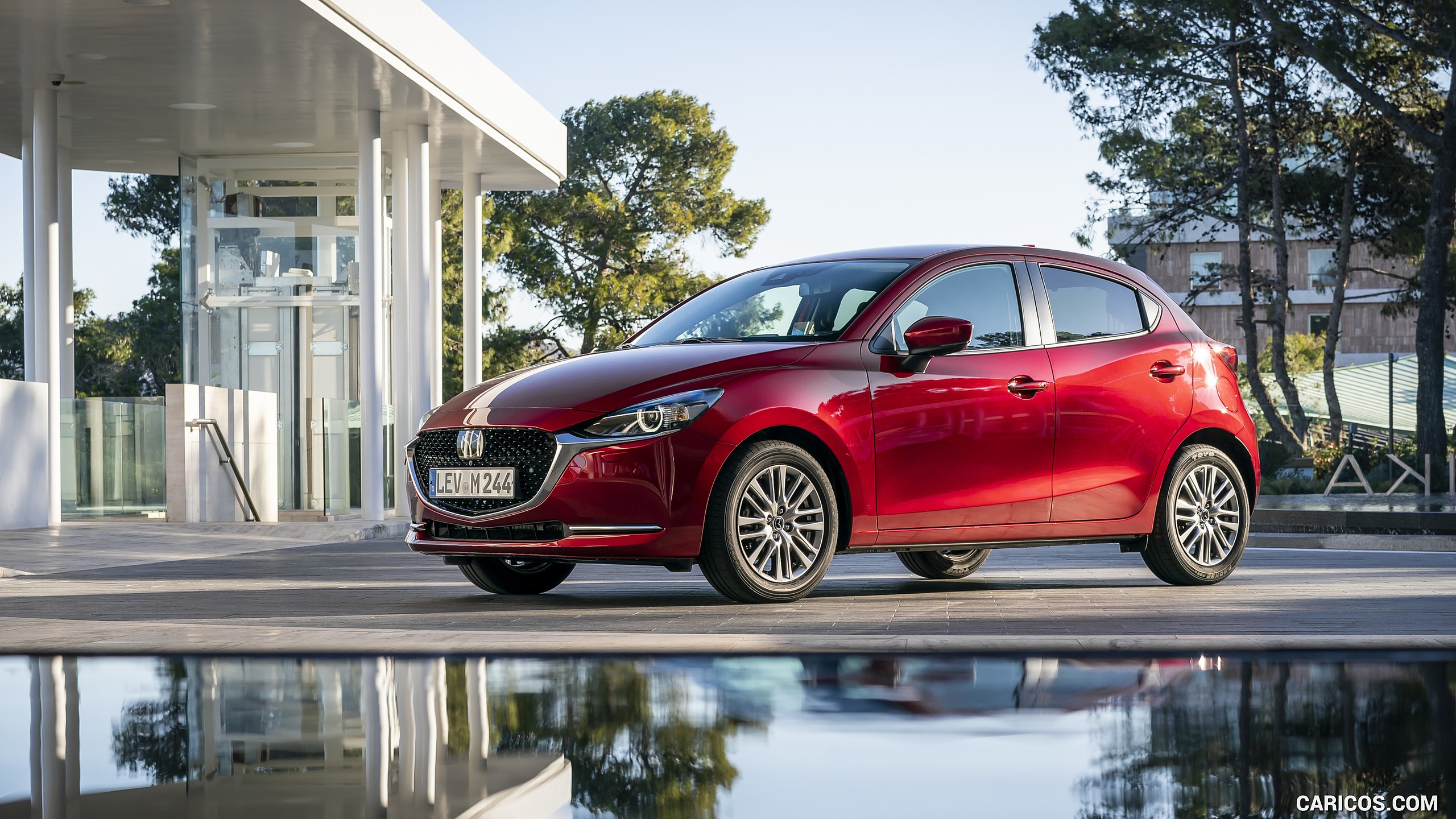 2020 Mazda2 (Color: Red Crystal) - Front Three-Quarter, #88 of 210