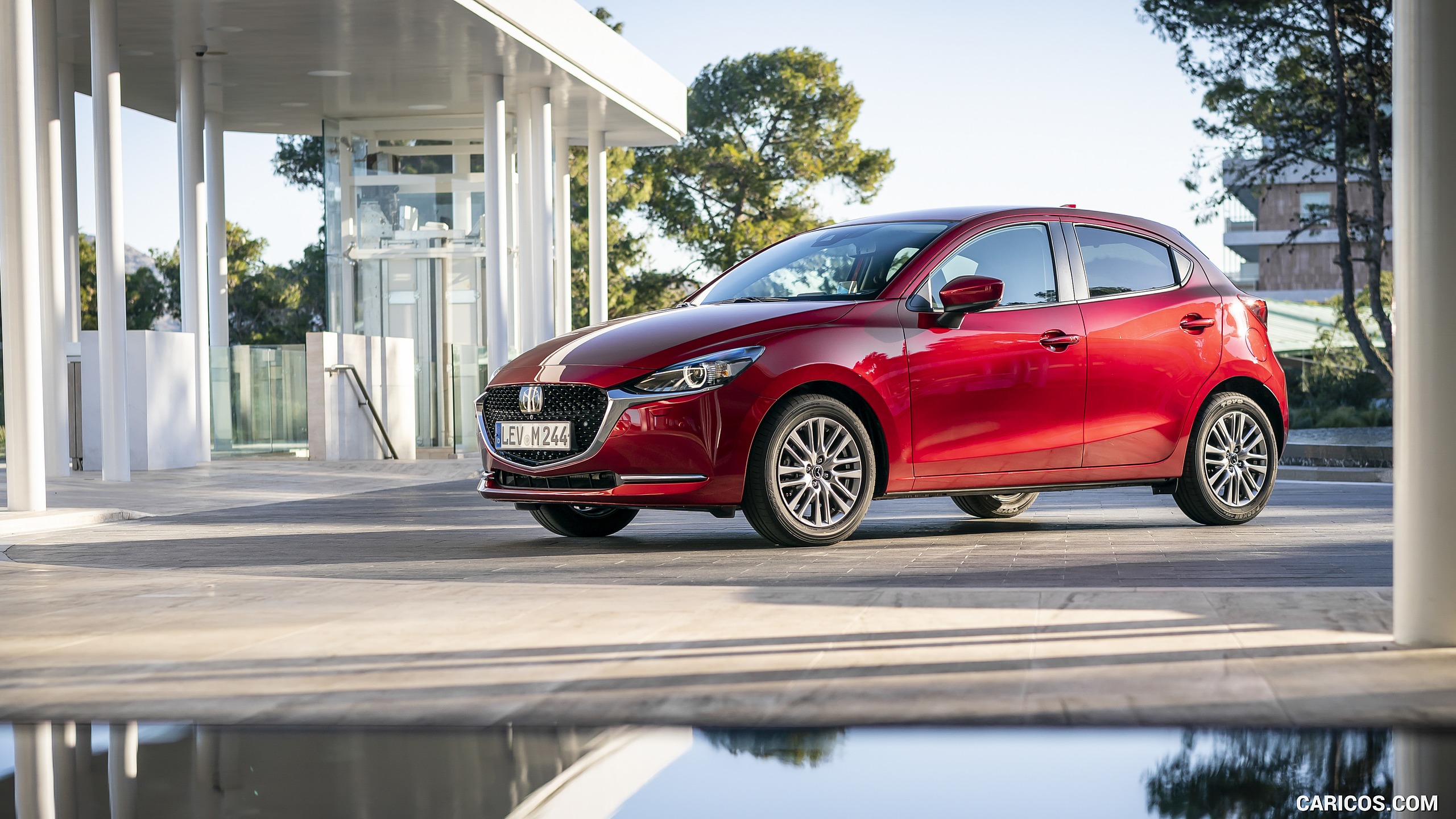 2020 Mazda2 (Color: Red Crystal) - Front Three-Quarter, #89 of 210