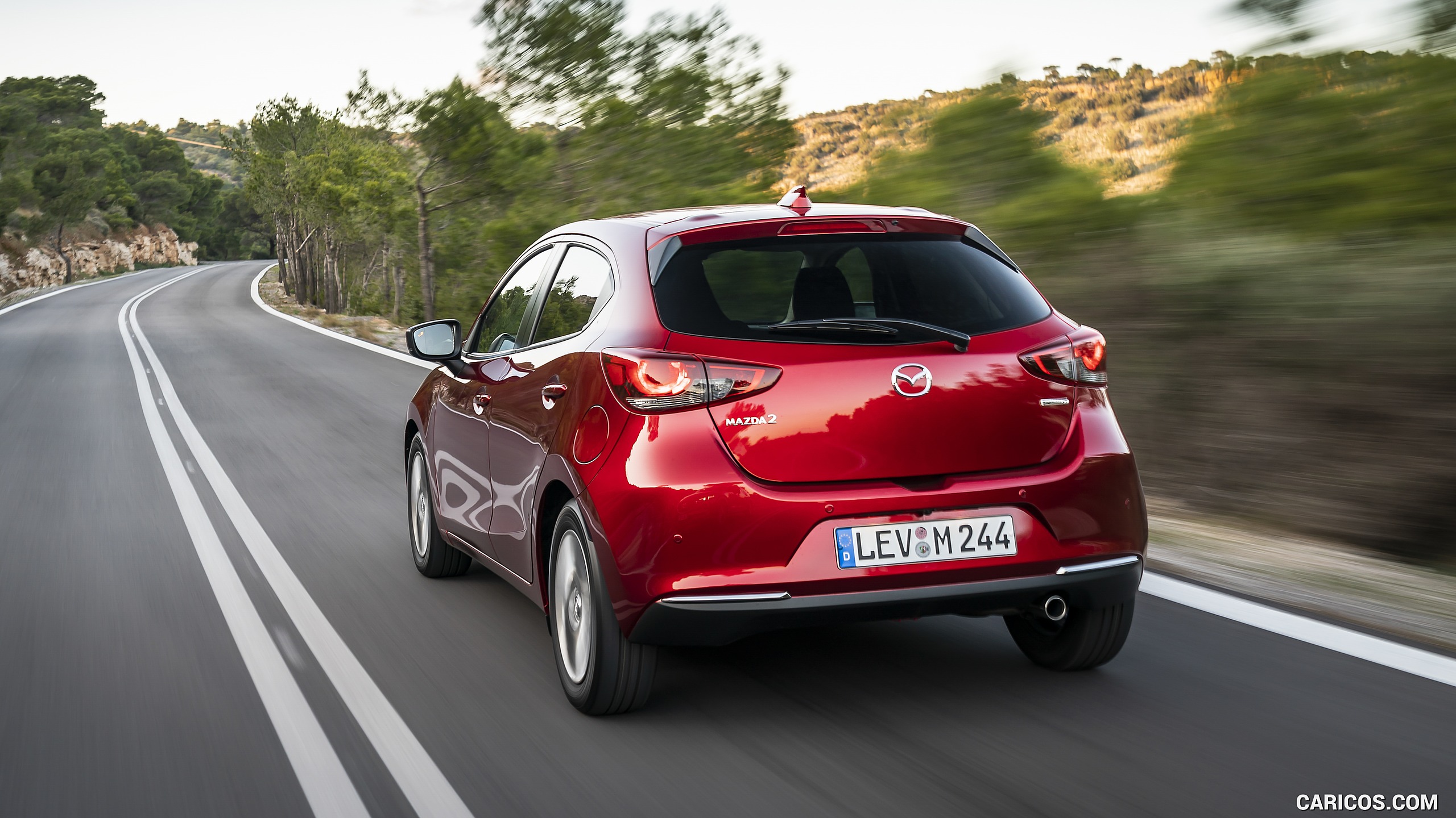 2020 Mazda2 (Color: Red Crystal) - Rear Three-Quarter, #23 of 210