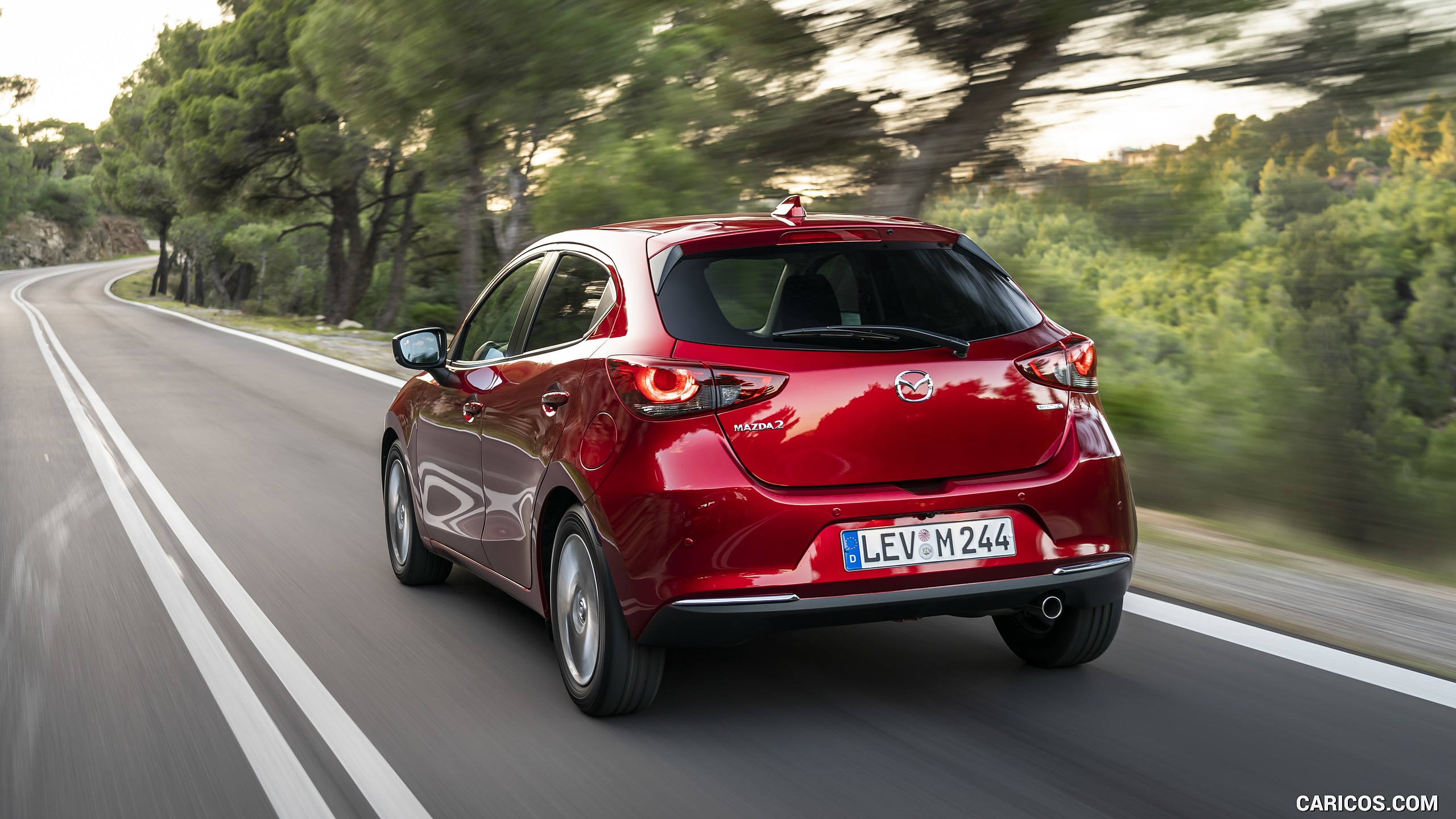 2020 Mazda2 (Color: Red Crystal) - Rear Three-Quarter, #50 of 210