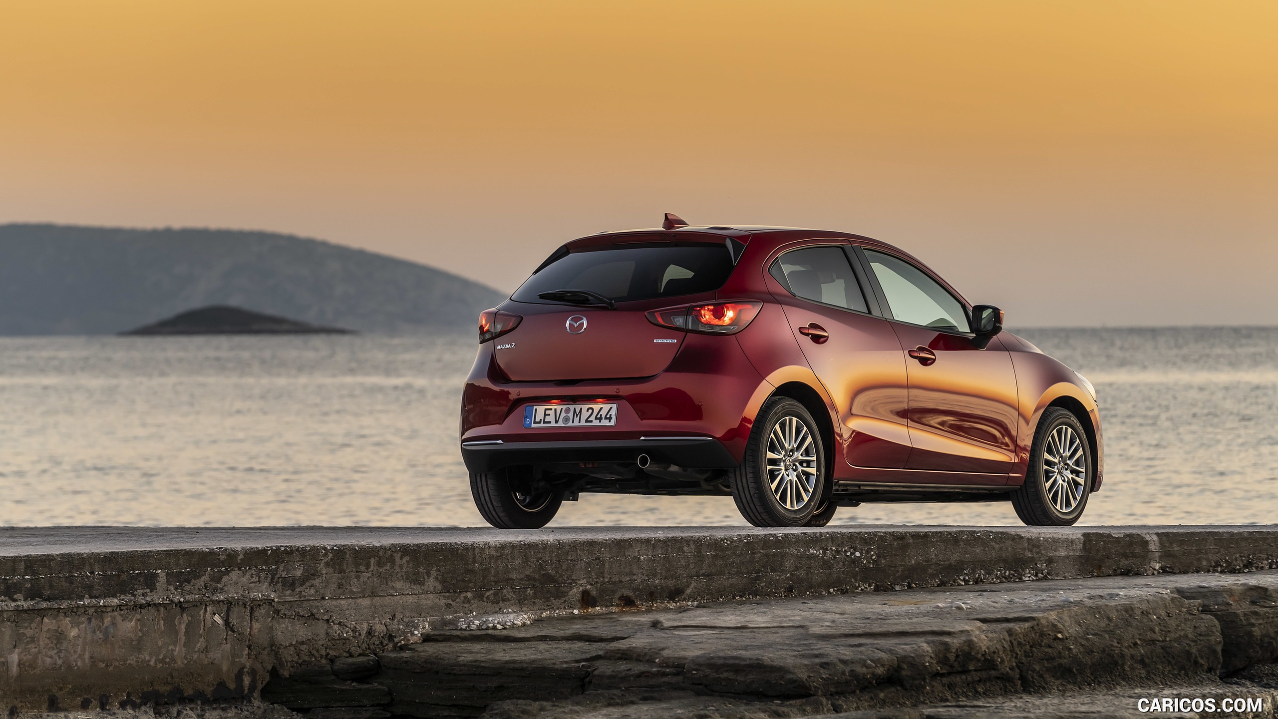 2020 Mazda2 (Color: Red Crystal) - Rear Three-Quarter, #70 of 210