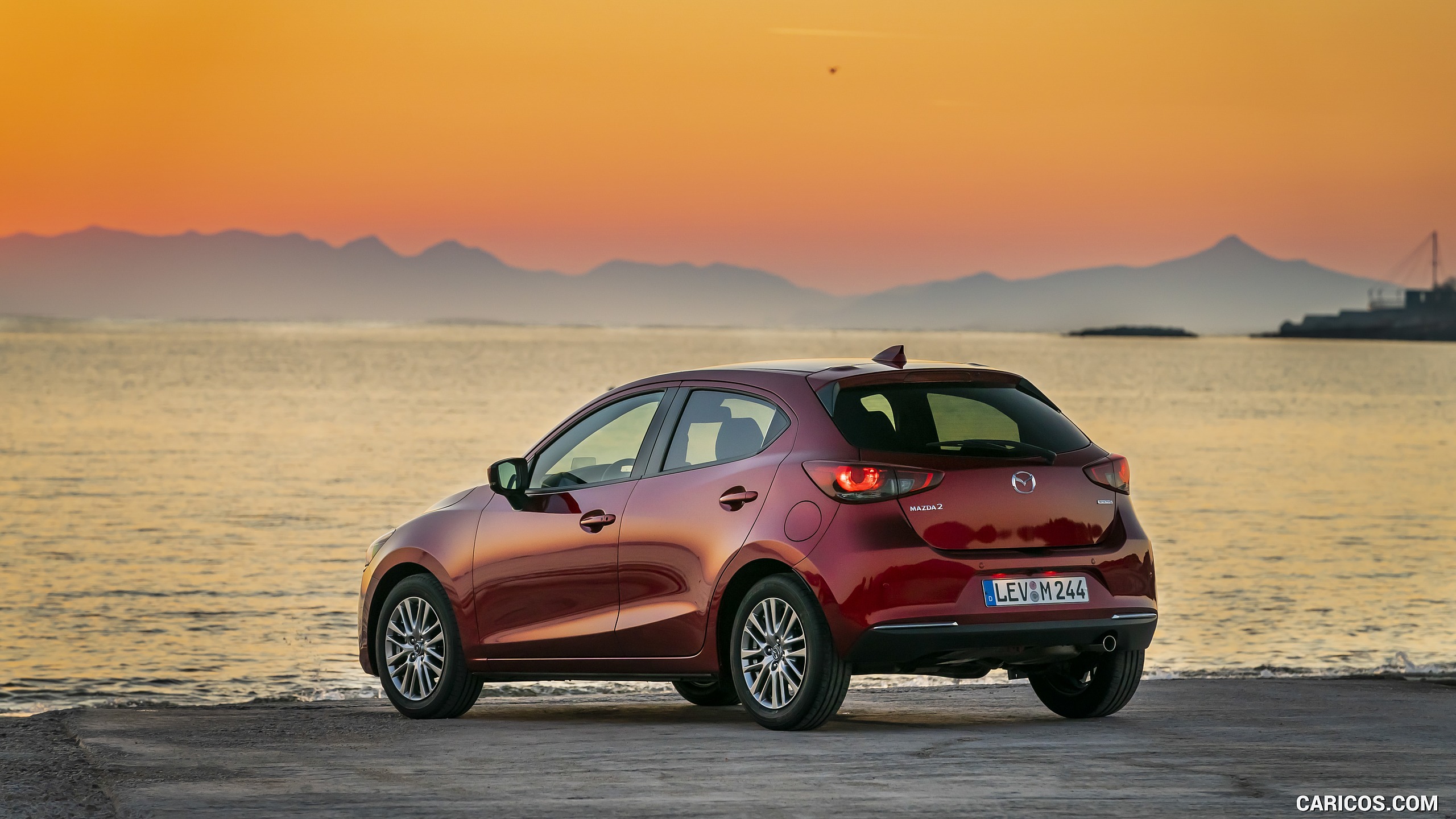2020 Mazda2 (Color: Red Crystal) - Rear Three-Quarter, #73 of 210