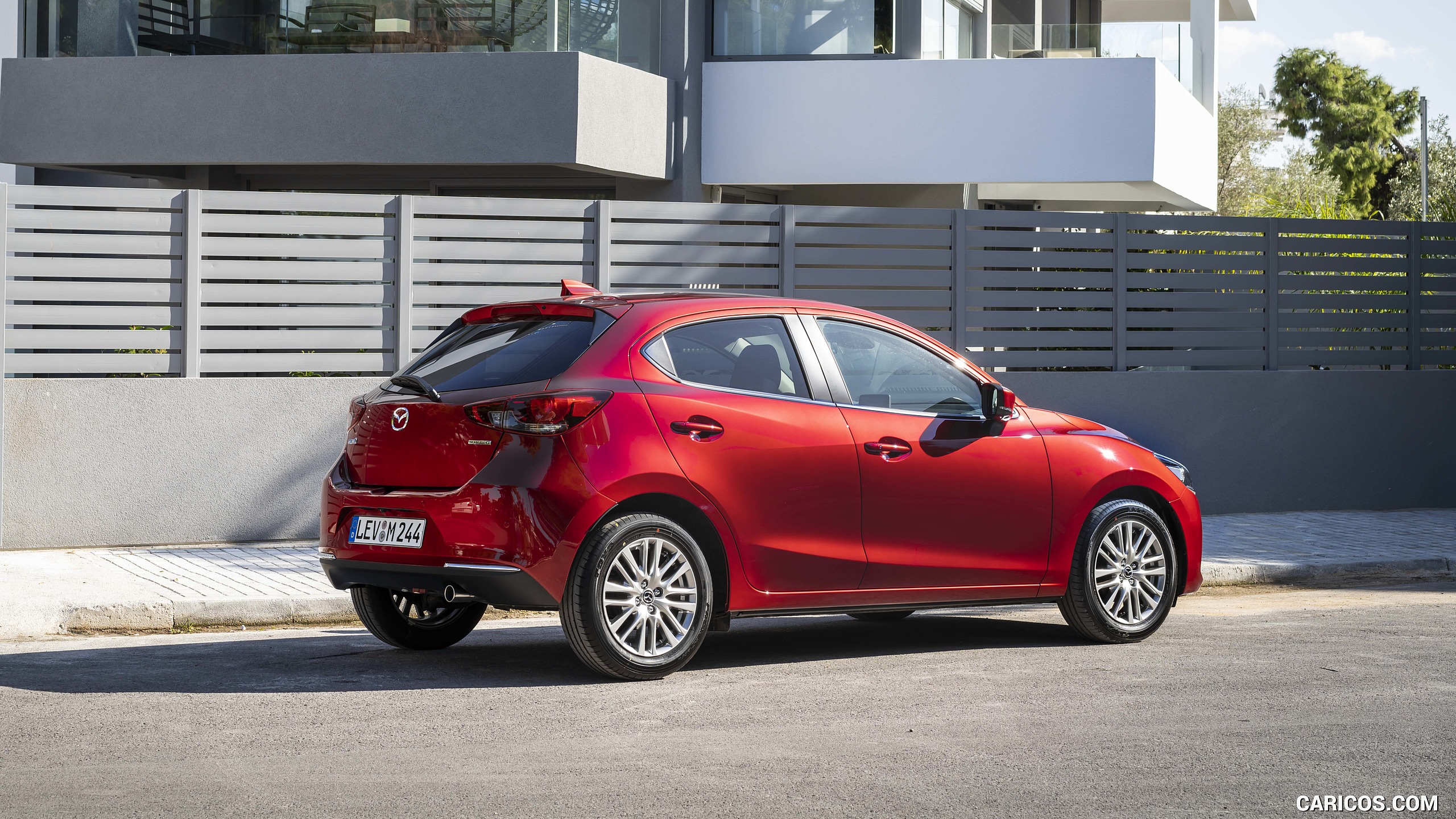 2020 Mazda2 (Color: Red Crystal) - Rear Three-Quarter, #91 of 210