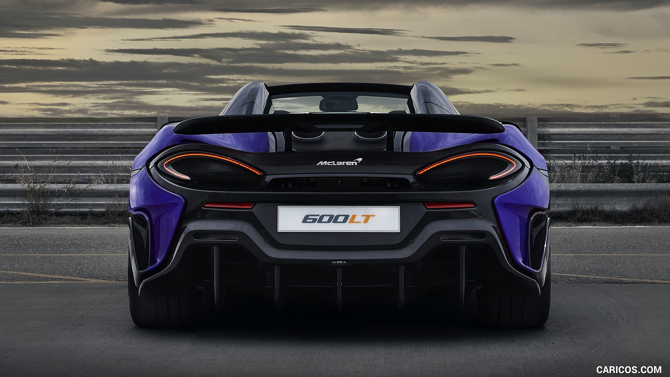2020 McLaren 600LT Spider (Color: Lantana Purple) - Rear, #65 of 97